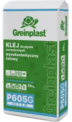 Клей для керамічної плитки, високогнучкий, гелевий типу C2TES1 GREINPLAST P605G