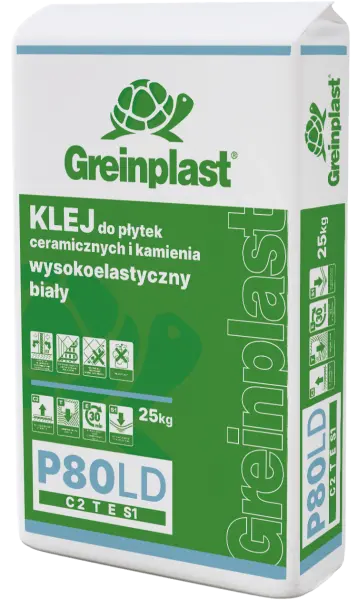 Клей високоеластичний білий для керамічної плитки та каменю GREINPLAST P80LD