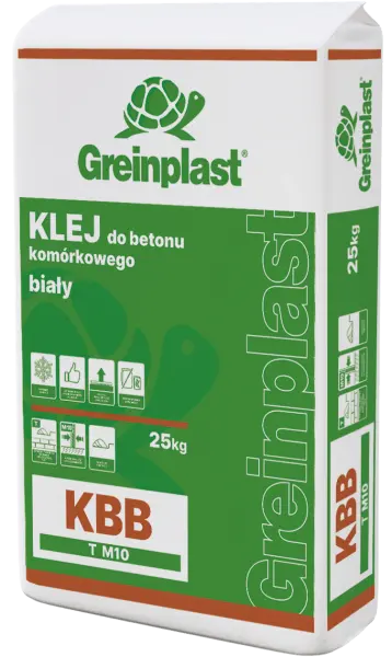 Клей для блоків з пористого бетону „білийR GREINPLAST KBB