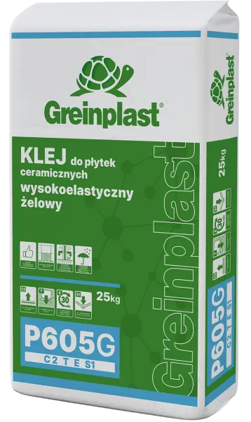 Клей для керамічної плитки, високогнучкий, гелевий типу C2TES1 GREINPLAST P605G