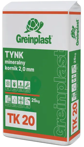 Мінеральна штукатурка «корнік» GREINPLAST TK